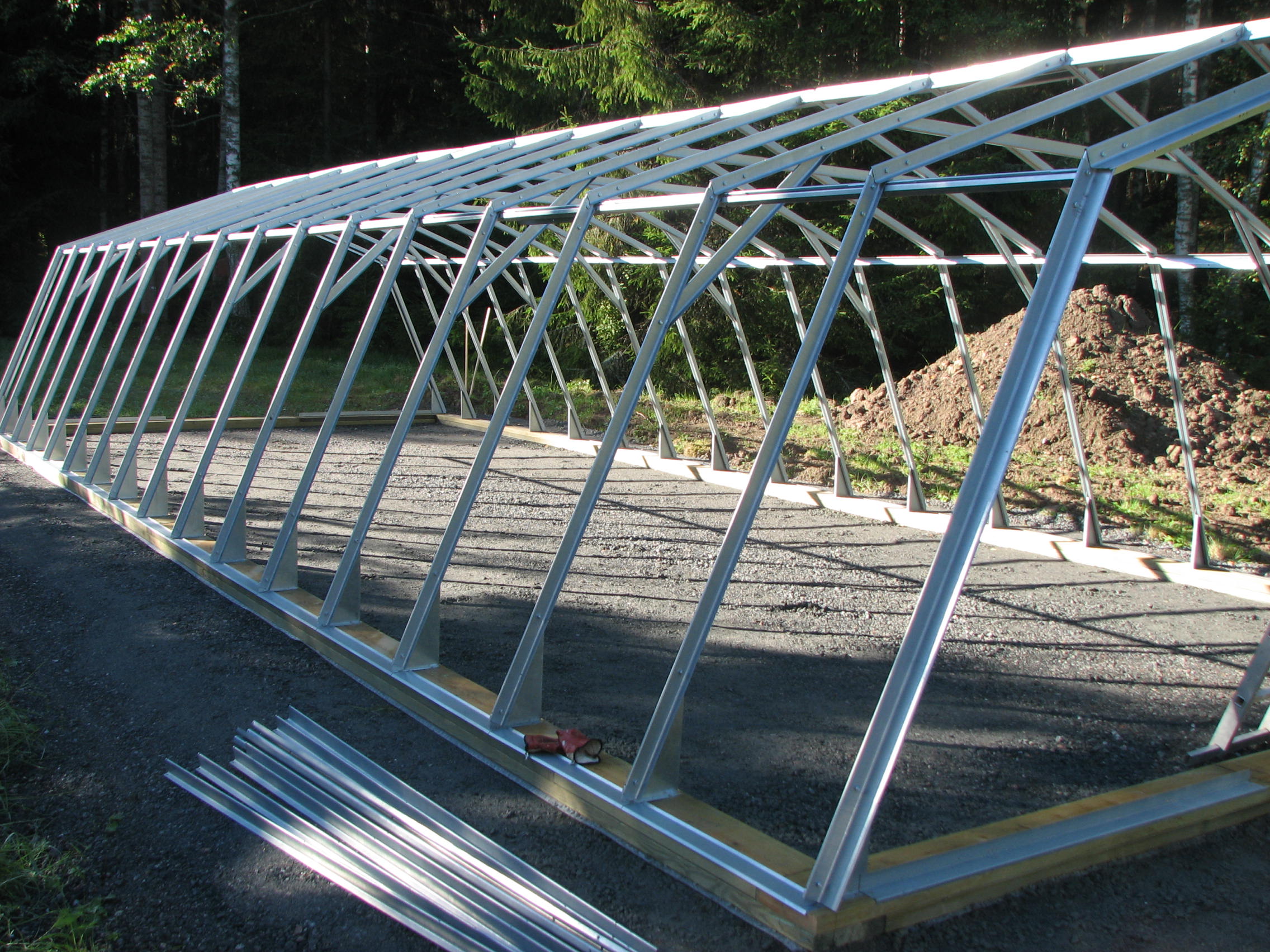 64 m² växthus-stomme